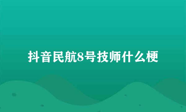 抖音民航8号技师什么梗