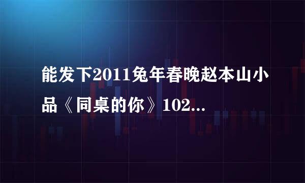 能发下2011兔年春晚赵本山小品《同桌的你》1024高清的种子或下载链接么？