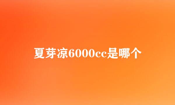 夏芽凉6000cc是哪个