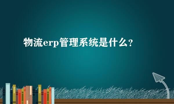 物流erp管理系统是什么？