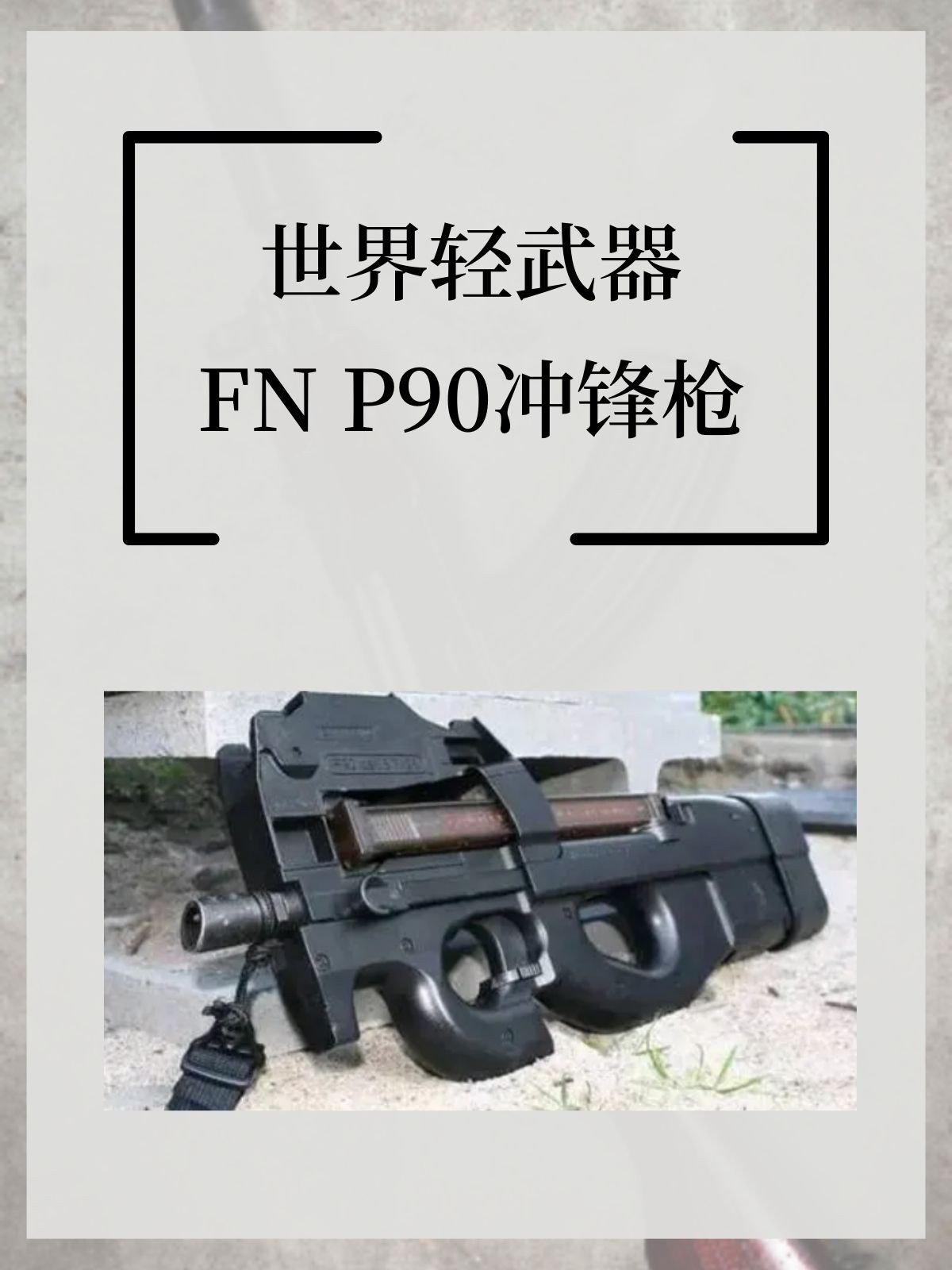 世界轻武器——FN P90冲锋枪