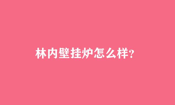 林内壁挂炉怎么样？