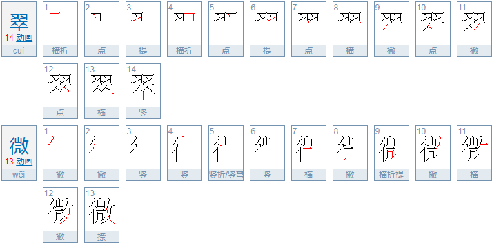 翠微与翠薇的区别是什么？