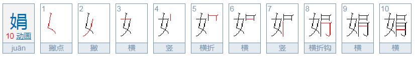 娟怎么拼音怎么拼写？