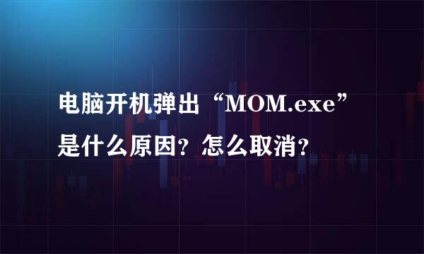 电脑开机弹出“MOM.exe”是什么原因？怎么取消？