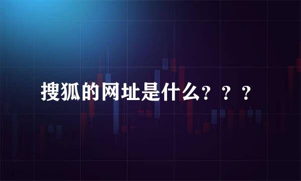 搜狐的网址是什么？？？