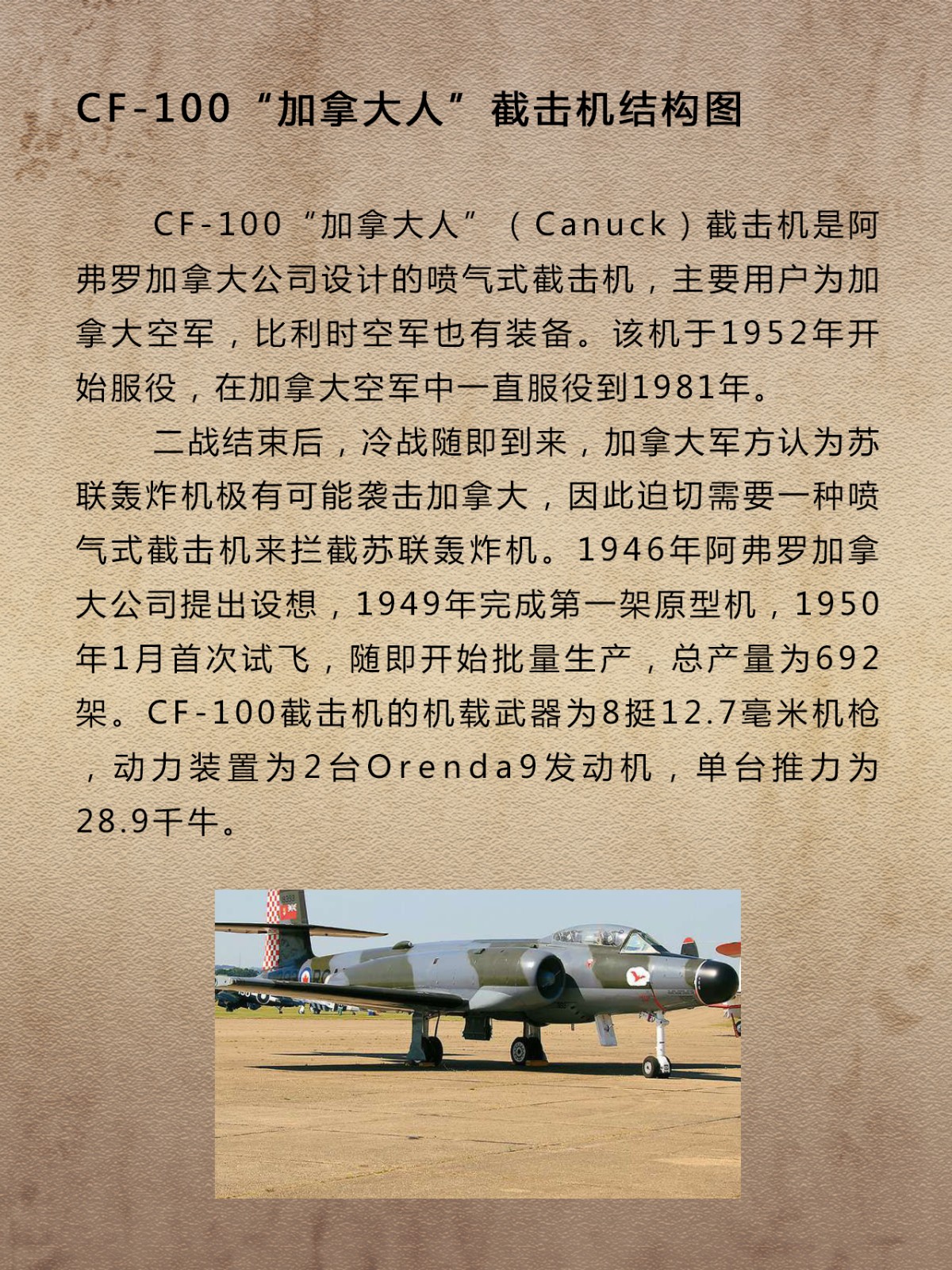 加拿大CF-100“加拿大人”截击机