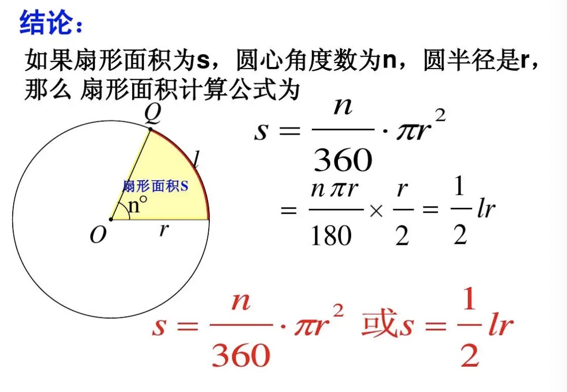 扇形的面积计算公式是什么？