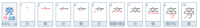 旁字的部首是什么偏旁