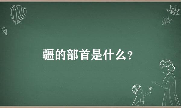 疆的部首是什么？