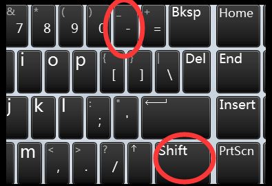 在键盘上怎么打破折号