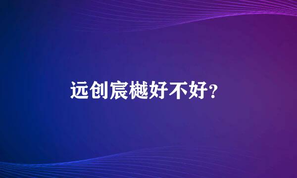 远创宸樾好不好？