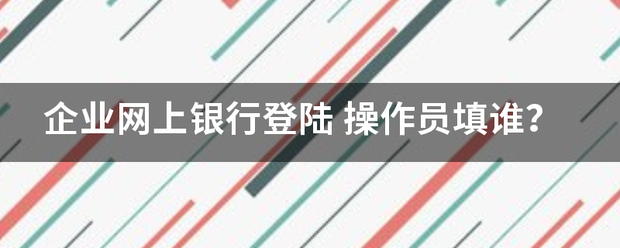 企业网上银行登陆