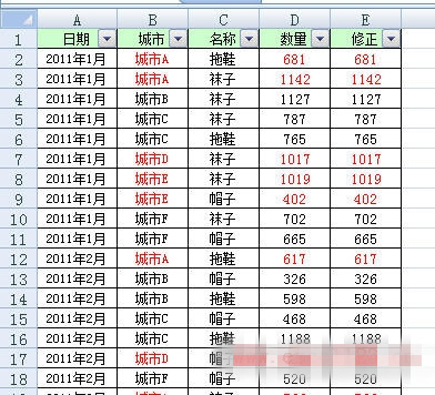 excel中怎样粘贴到可见单元格