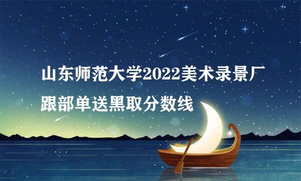 山东师范大学2022美术录景厂跟部单送黑取分数线