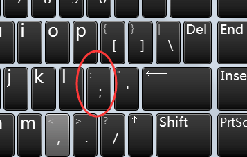 电脑这随映观府通与德几键盘怎么打冒号