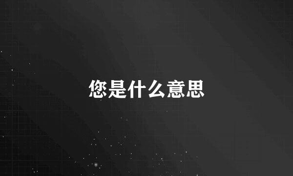 您是什么意思