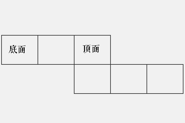 长方体展开的11个平面图