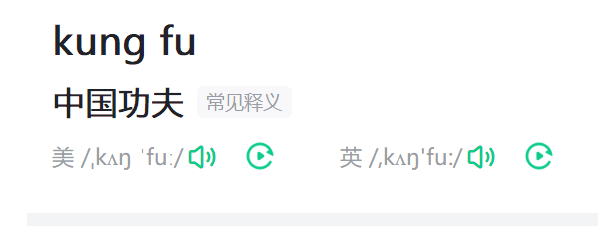 kung fu什么意思