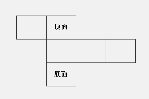 长方体展开的11个平面图