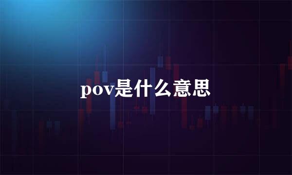 pov是什么意思