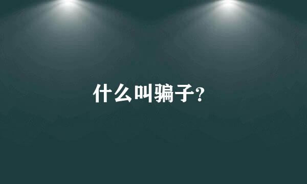 什么叫骗子？