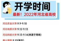 2022河北省开学时间最新通知