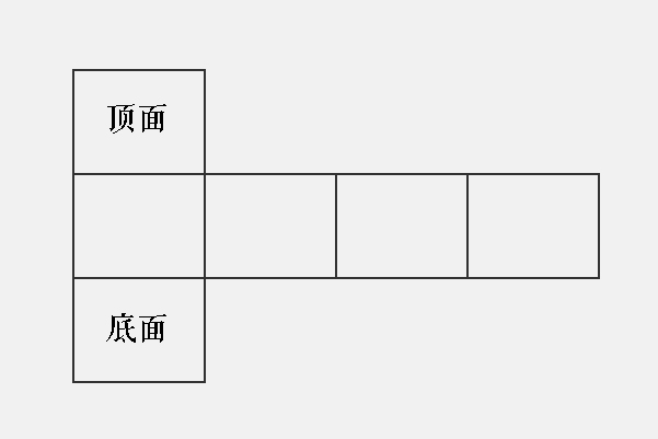 长方体展开的11个平面图