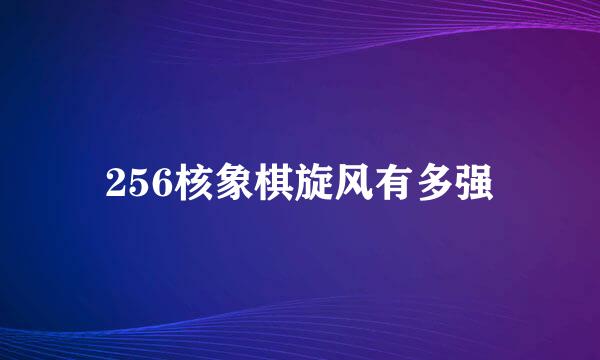 256核象棋旋风有多强