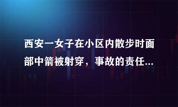 西安一女子在小区内散步时面部中箭被射穿，事故的责任该由谁来承担？