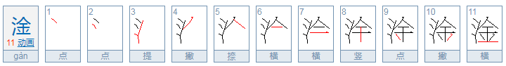 三点水,一个金读什么字