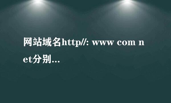 网站域名http//: www com net分别表示什么?