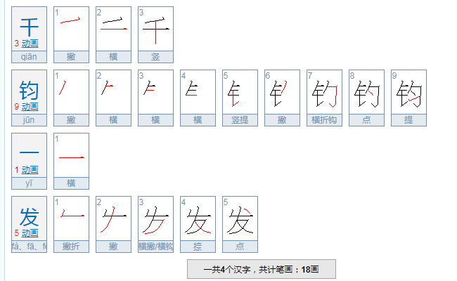 千钧一发的意思