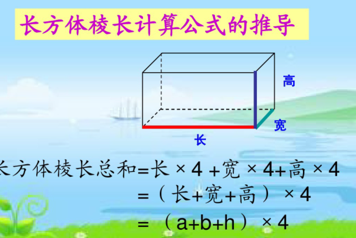 长方体的棱长总和公式