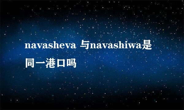 navasheva 与navashiwa是同一港口吗