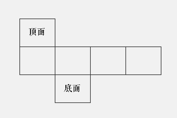 长方体展开的11个平面图