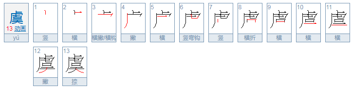 “虞”怎么读？