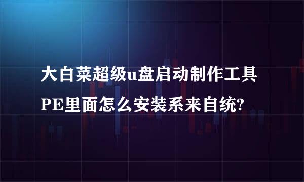 大白菜超级u盘启动制作工具PE里面怎么安装系来自统?