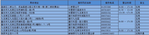 重庆etc安装点有哪些