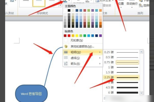 用Word画图工具如何快速绘制思维导图