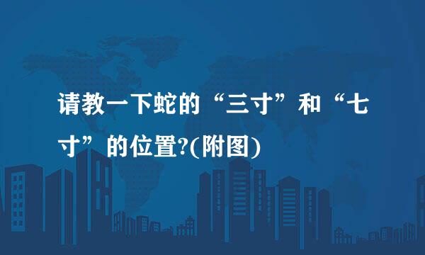 请教一下蛇的“三寸”和“七寸”的位置?(附图)