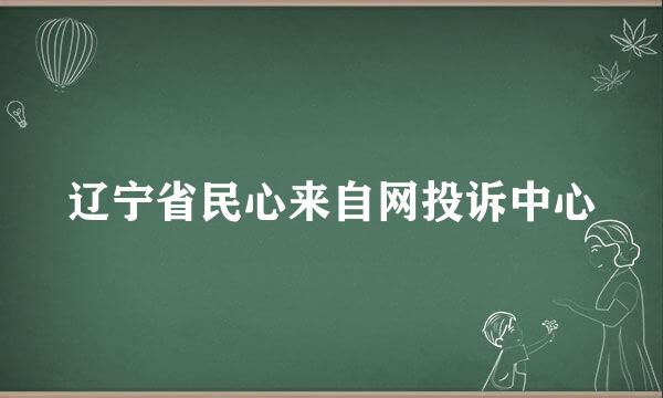 辽宁省民心来自网投诉中心