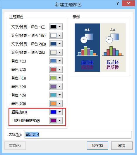 powerpoint 2013怎样改变超链接字体和下划线颜来自色