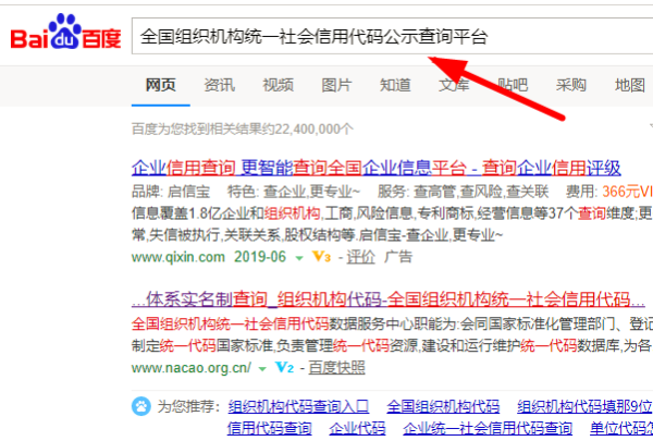 统一信用代码怎么查询