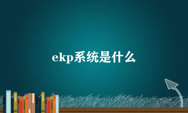 ekp系统是什么