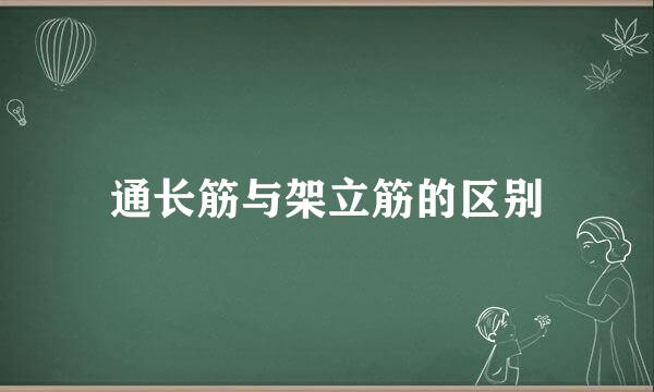 通长筋与架立筋的区别