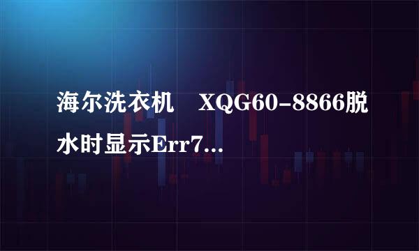 海尔洗衣机 XQG60-8866脱水时显示Err7故障，请问怎样解决？