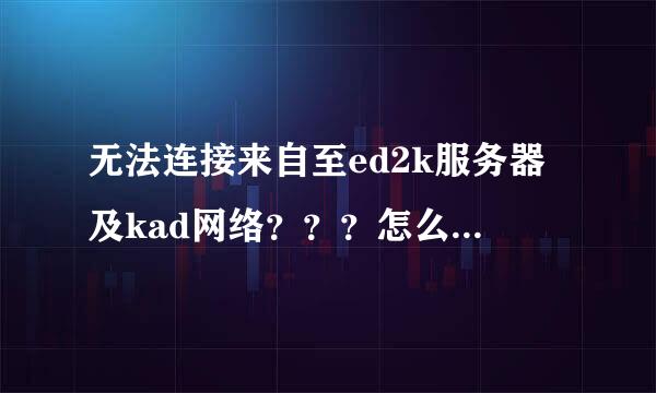 无法连接来自至ed2k服务器及kad网络？？？怎么办？？、