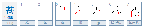 苍是什么颜色？