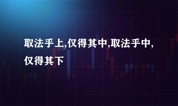 取法乎上,仅得其中,取法乎中,仅得其下